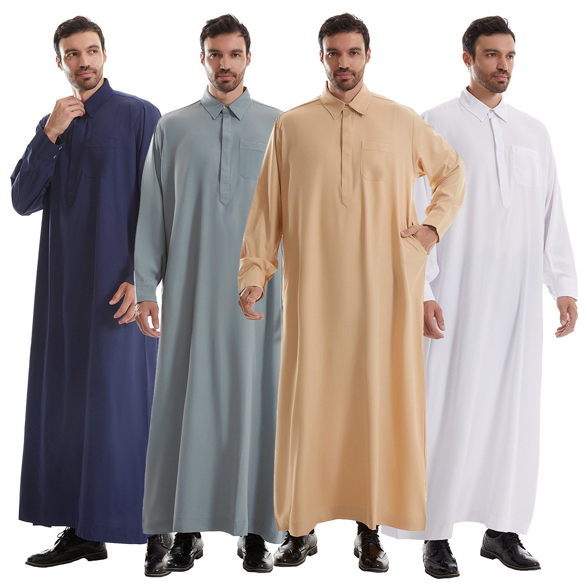 Arabic Formal Wear Men - Männer Jubba Thobe Herren Langes Hemd
