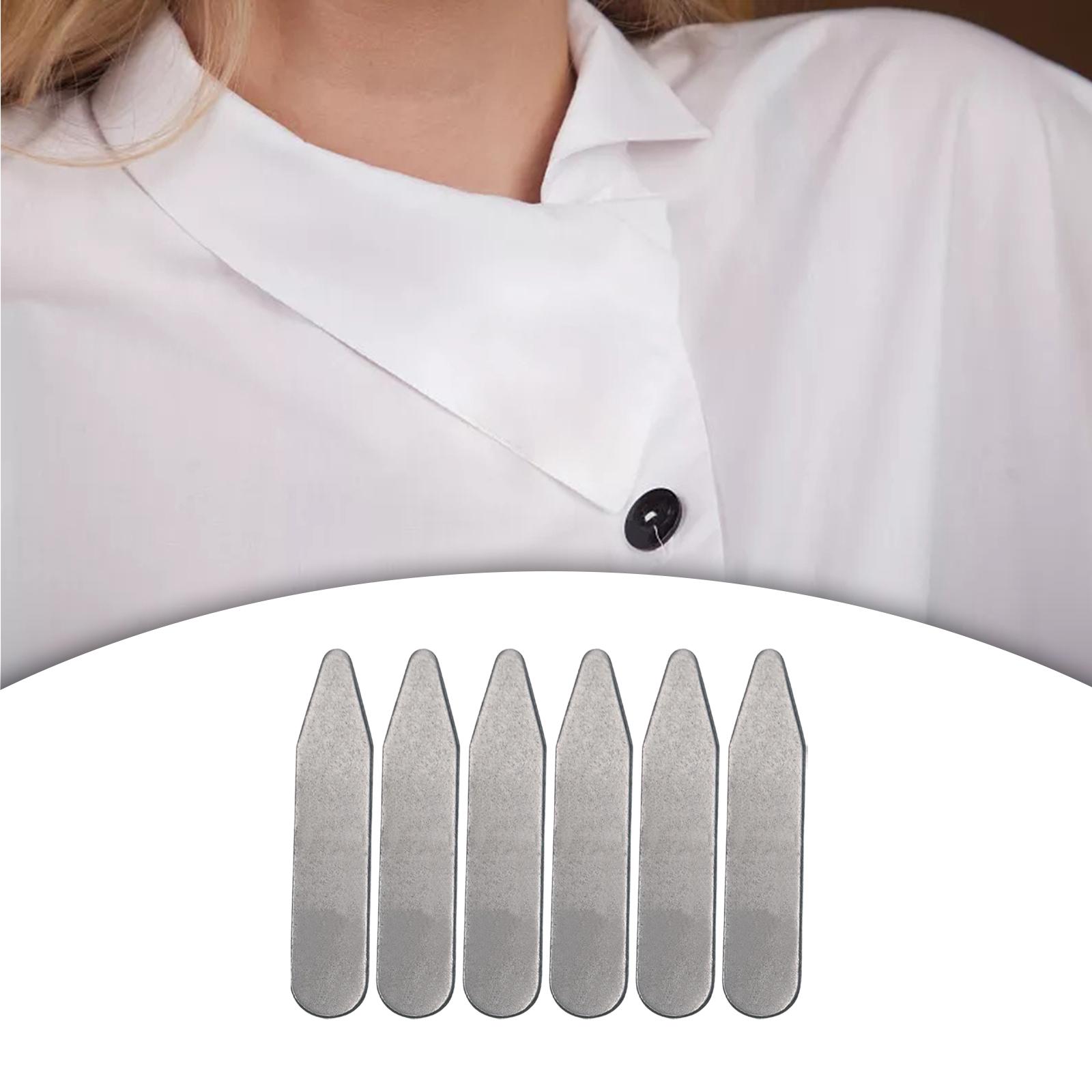 Collar Stay Metal - 6 Stück Kragenstreben, Hemdkragen-Einsätze, einzigartig für