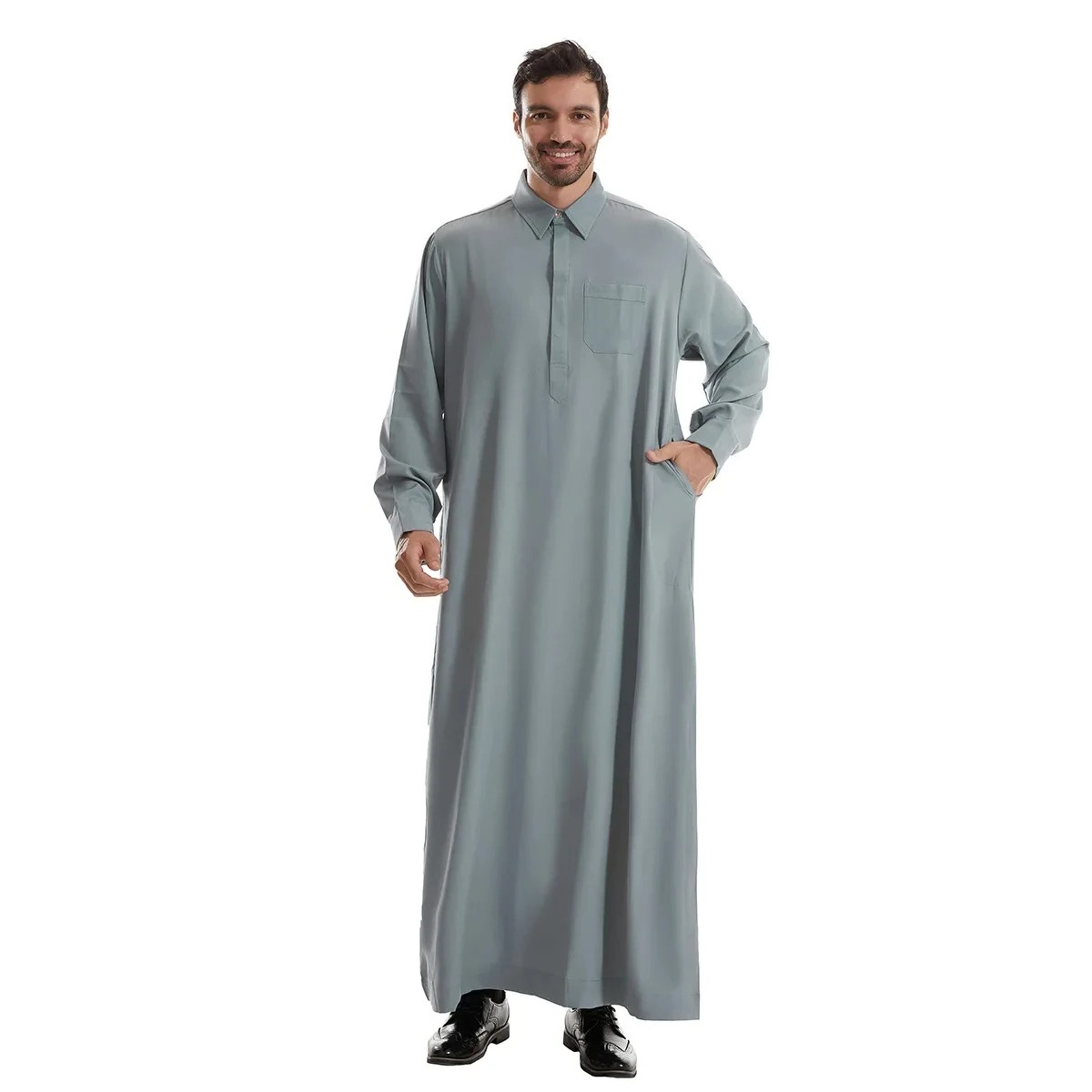 Arabic Formal Wear Men - Herren Jubba Thobe Langes Hemdkleid Eid