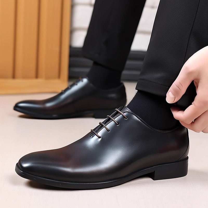 Men'S Luxury Formal Wear Brands - Designer Echtleder Herren Wholecut Oxford Schuhe