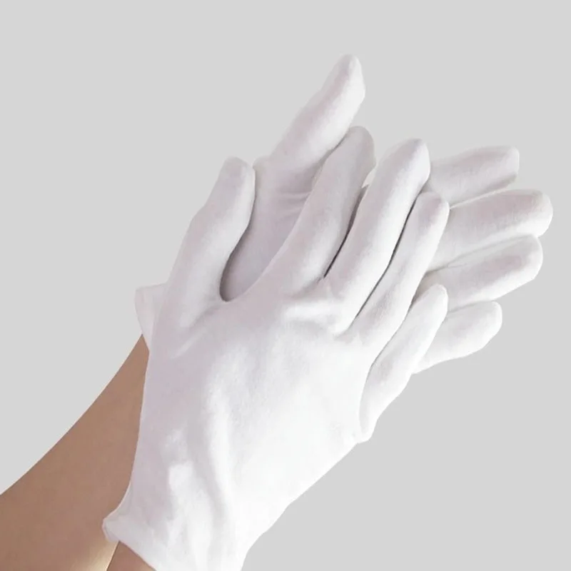 1 Paar Weiße Baumwollhandschuh – Formal Wear Gloves Men Bewertung und Preis