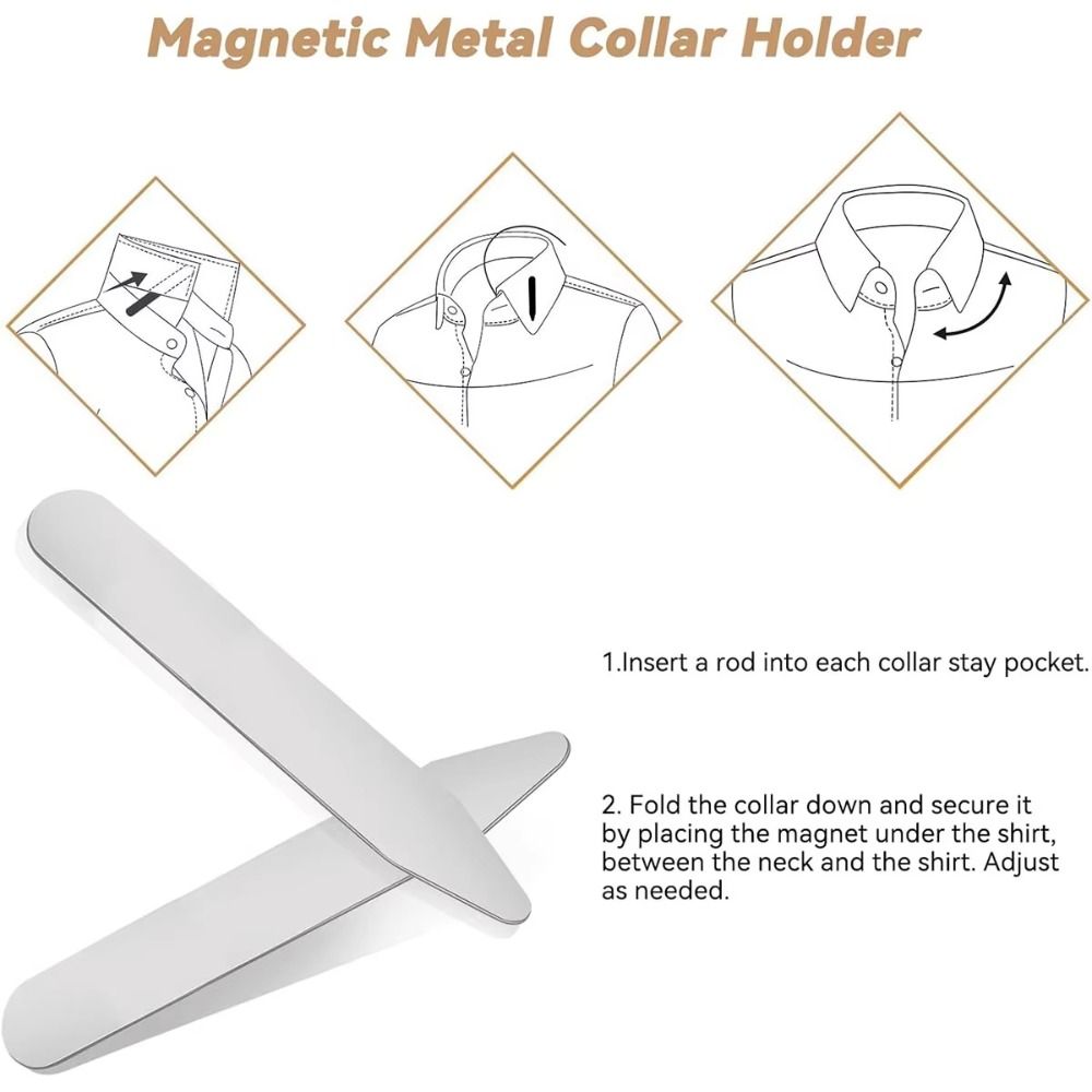 6 Stück Langlebige Edelstahl-K – Collar Stay Metal Bewertung und Preis