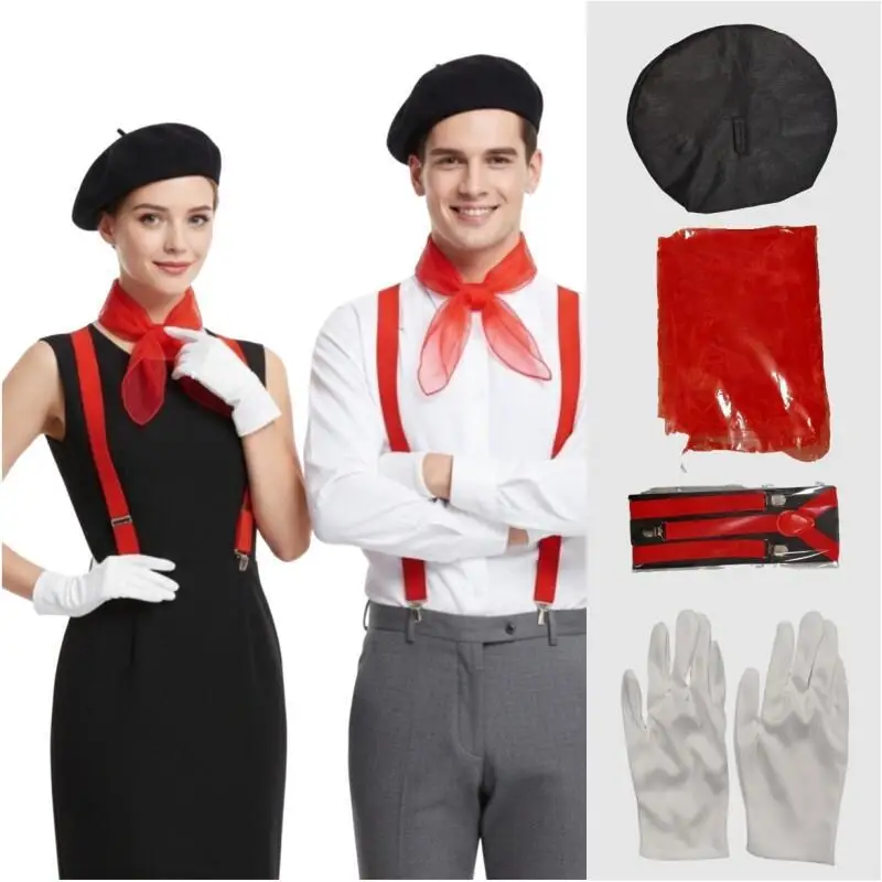 4-teiliges Kostüm-Set für Männ – Formal Wear Gloves Men Bewertung und Preis