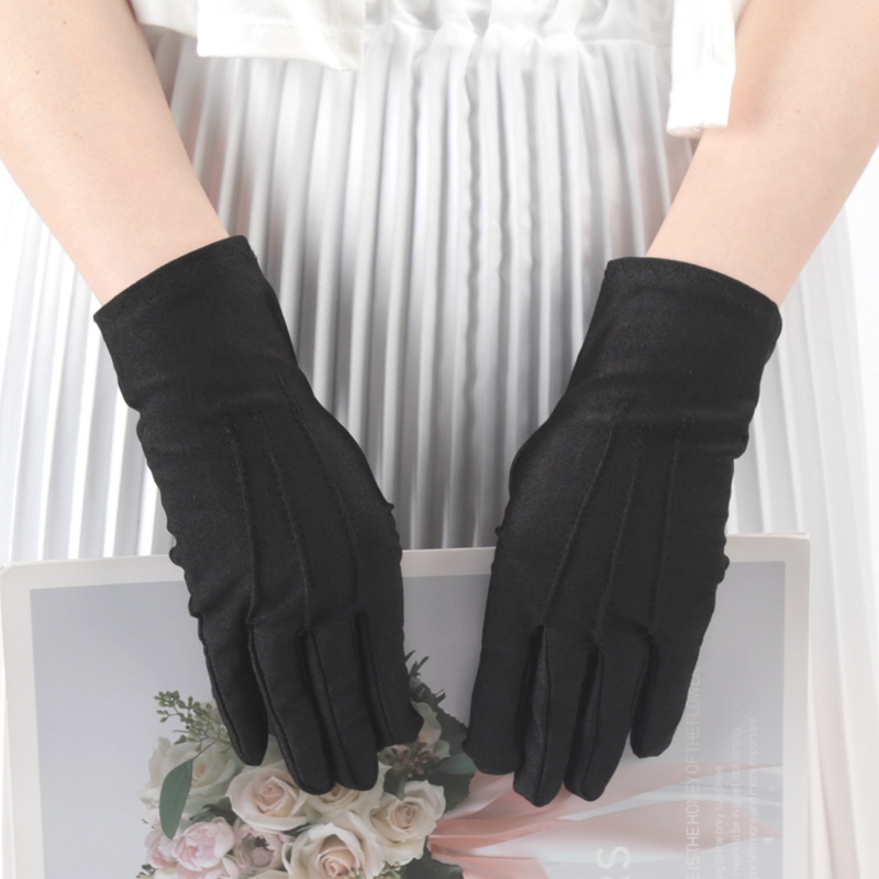 Elastische schwarz-weiße forme – Formal Wear Gloves Men Bewertung und Preis