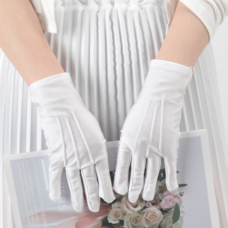 Elastische schwarz-weiße forme – Formal Wear Gloves Men Bewertung und Preis