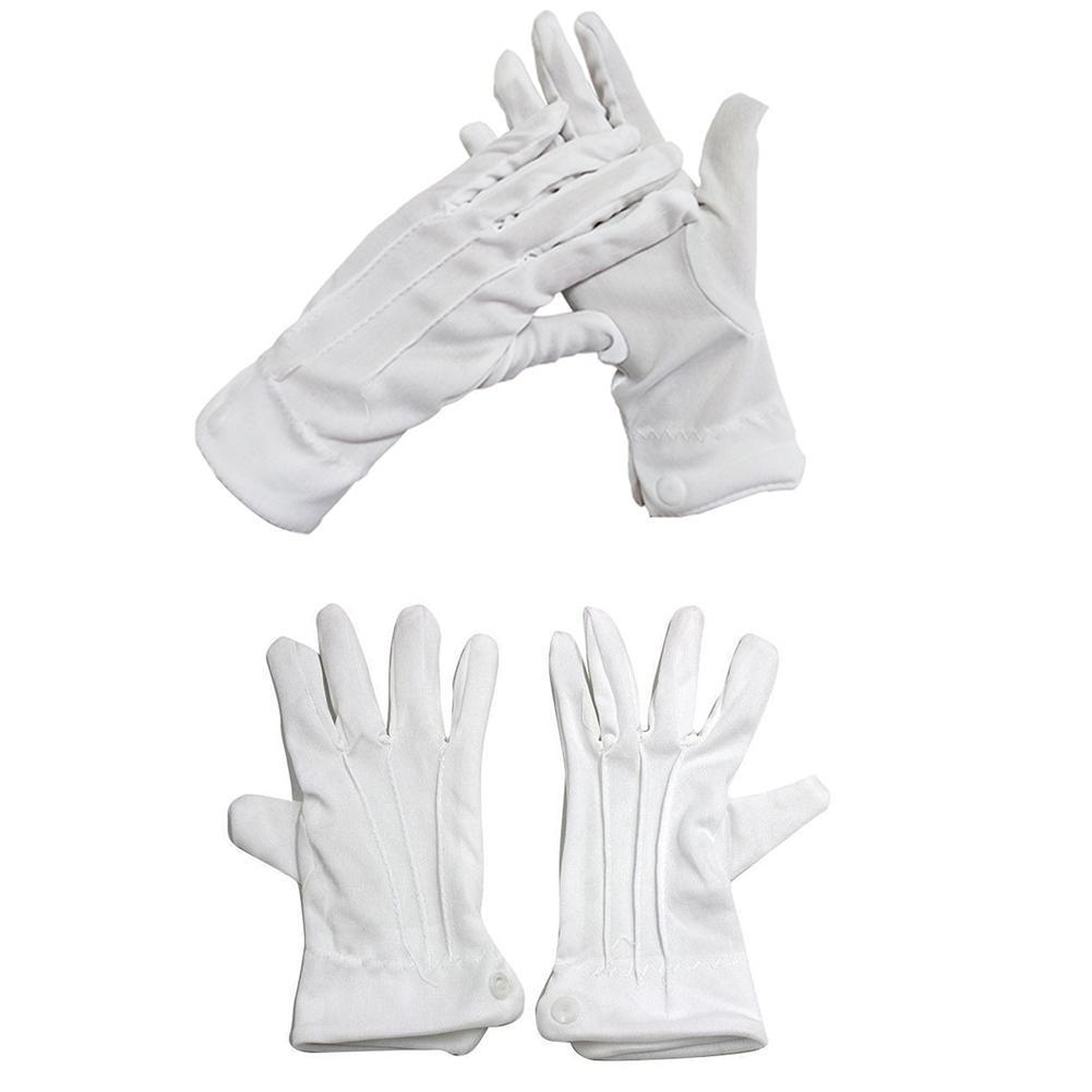 1 Paar weiße Baumwollhandschuh – Formal Wear Gloves Men Bewertung und Preis