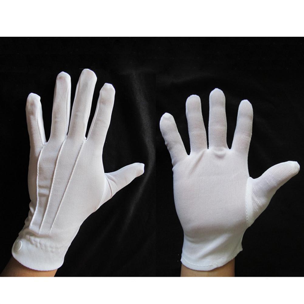 1 Paar weiße Baumwollhandschuh – Formal Wear Gloves Men Bewertung und Preis