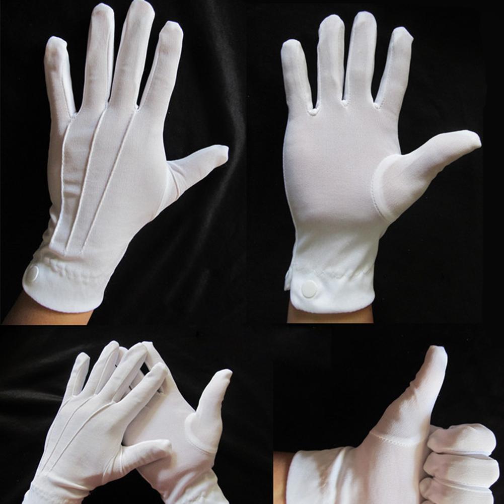1 Paar weiße Baumwollhandschuh – Formal Wear Gloves Men Bewertung und Preis