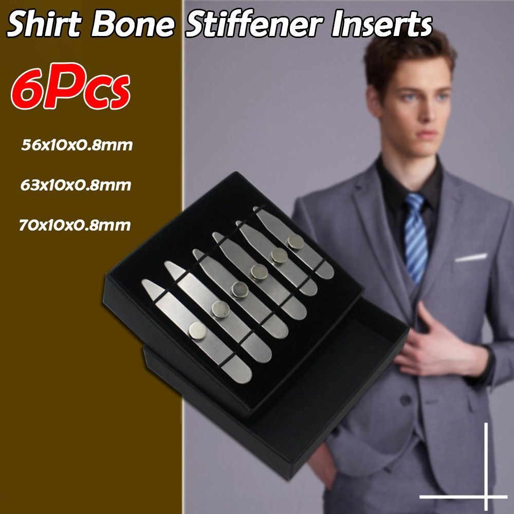 6 Stück Neue Edelstahl-Kragens – Collar Stay Metal Bewertung und Preis
