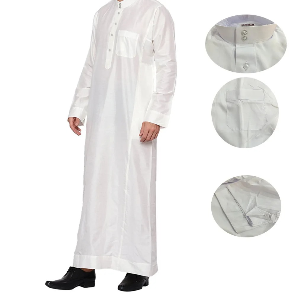 Herren Polyester Qatari Thobe  – Arabic Formal Wear Men Bewertung und Preis