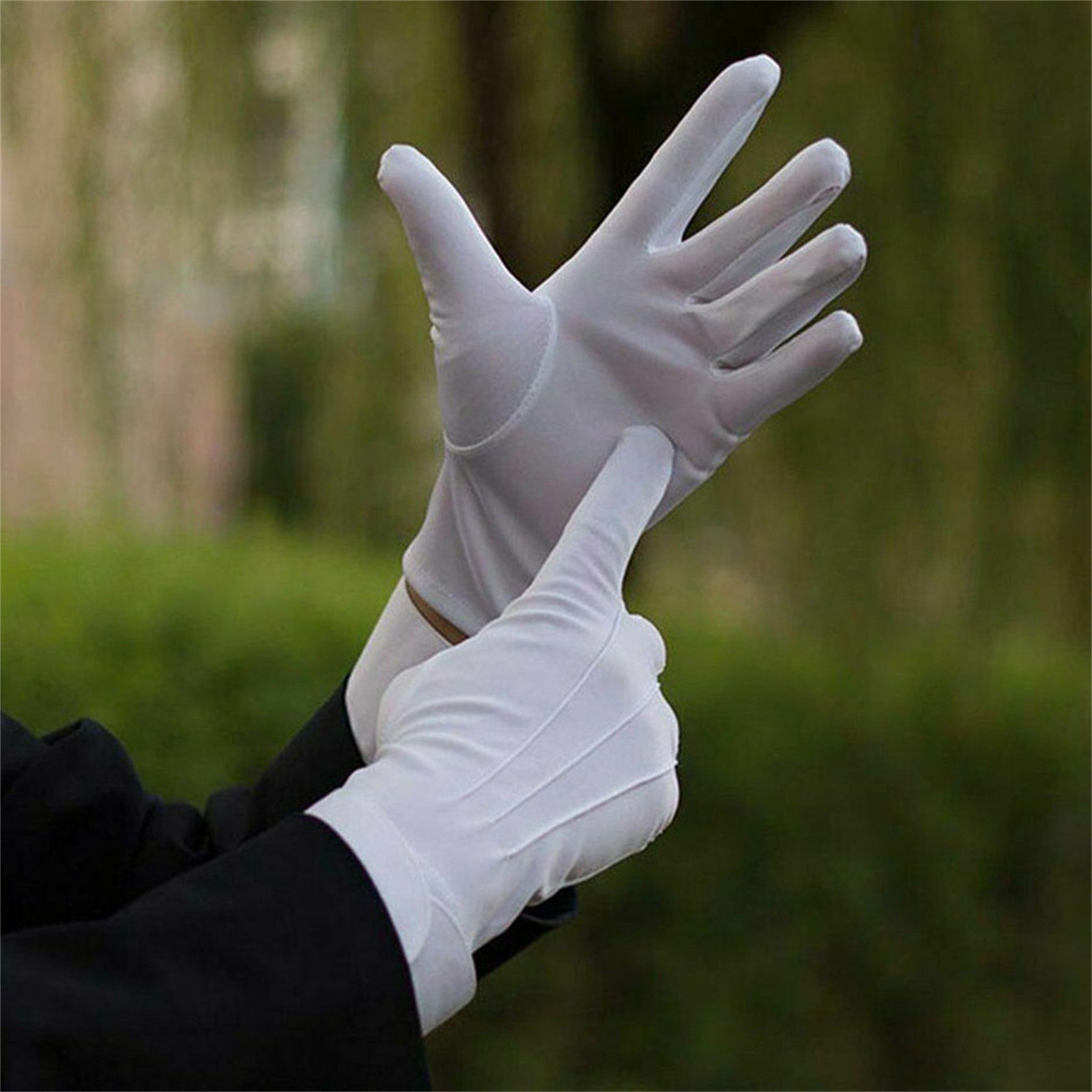 Weiße Baumwollhandschuhe für H – Formal Wear Gloves Men Bewertung und Preis