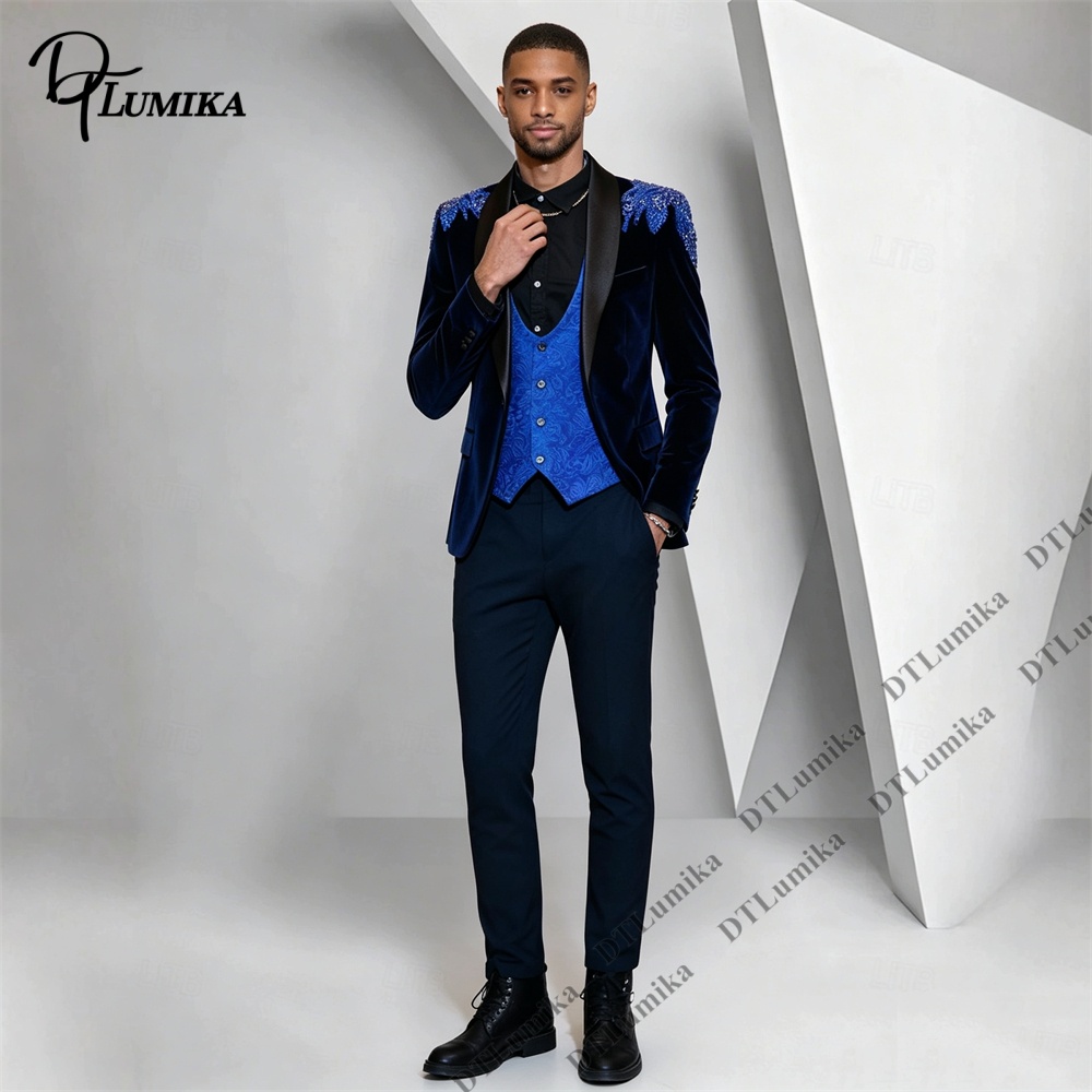 Peagent Herren 3-teiliger Samt – Formal Wear For Men In Wedding Bewertung und Preis